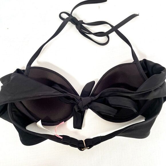BLACK VICTORIA’s SECRET BIKINI TOP SIZE 32B - Picture 4 of 4